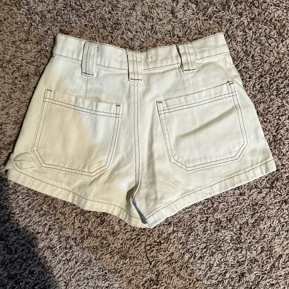 PacSun Tan Cream High Waist Shorts